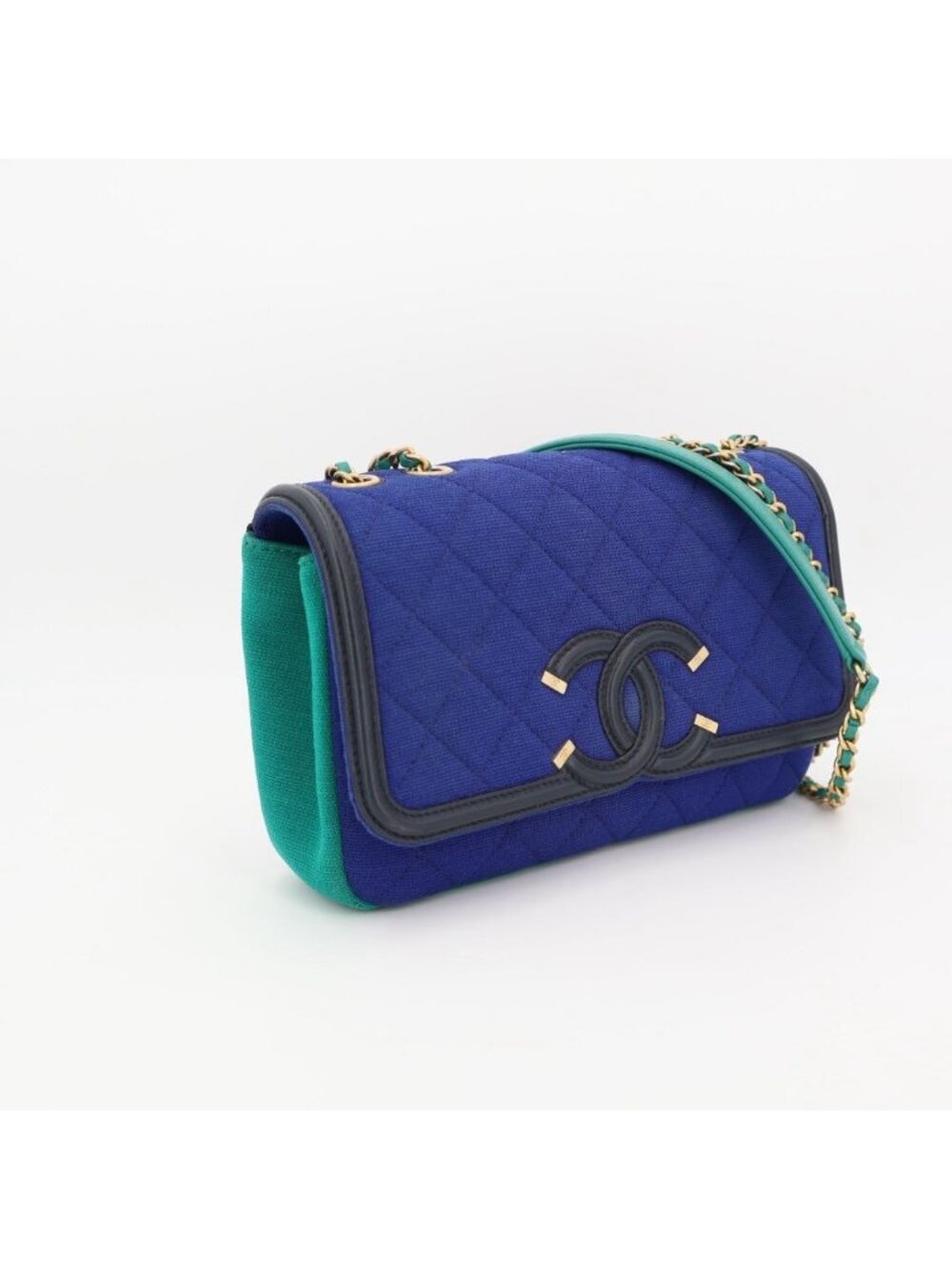 Chanel Small Jersey CC Filigree Flap Cross Belt Bag